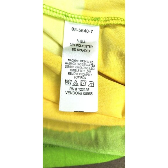 Rare Club Style Yellow Polyester Spandex Fitted Nightgown/Leisure Dress Size 8 - Picture 4 of 15